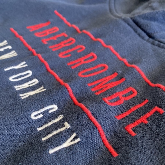 Boys Abercrombie Kids Navy Hoodie/Pullover - Picture 5 of 7